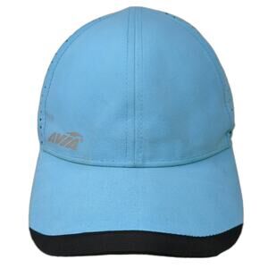 Avia Slideback Hat Blue One Size Adjustable Laser Cut Solid Outdoor
